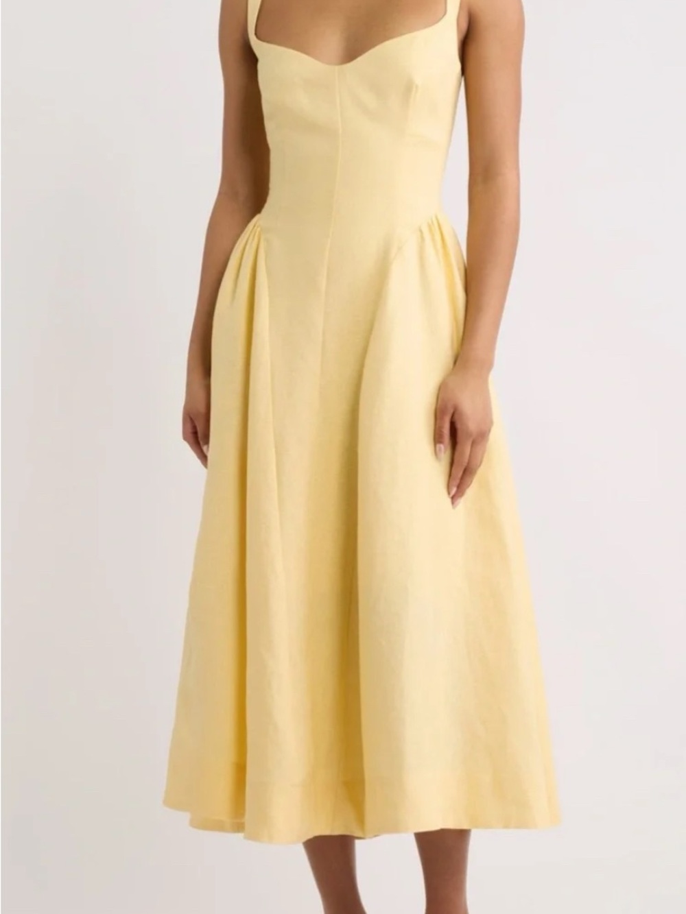 Reformation Birdie Linen Dress